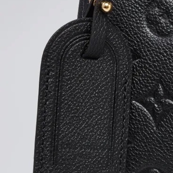 LOUIS VUITTON NEW BLACK EMPREINTE LUGGAGE TAG - Picture 3 of 11